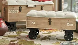 Storage ottomans and benches