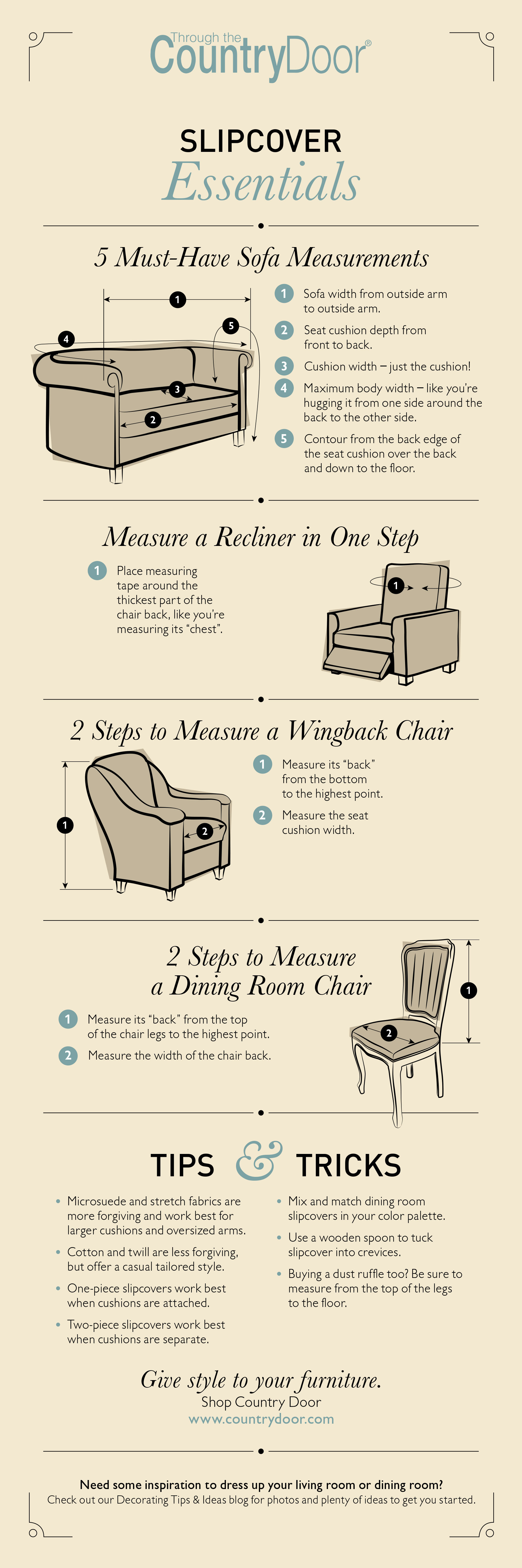Infograph: Slipcover Buying Guide Infograph: Slipcover Buying Guide