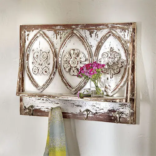 shelf with hooks