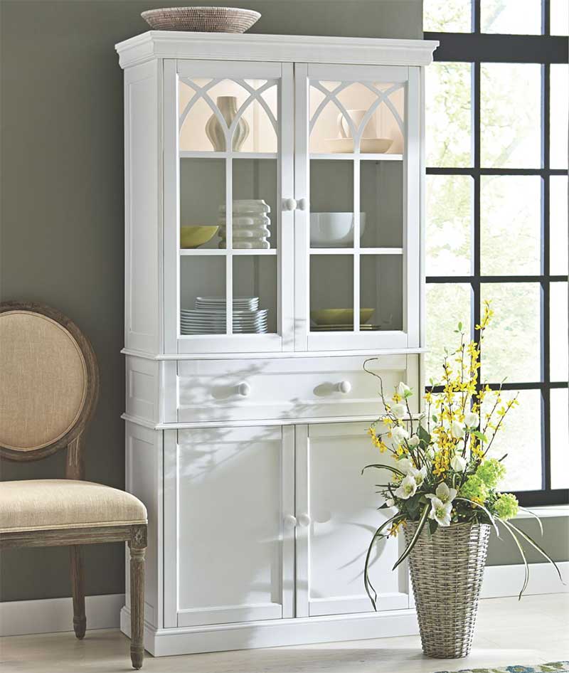 Include Storage or a Kitchen Shelf to your Nook Kitchen Hutch Shelving