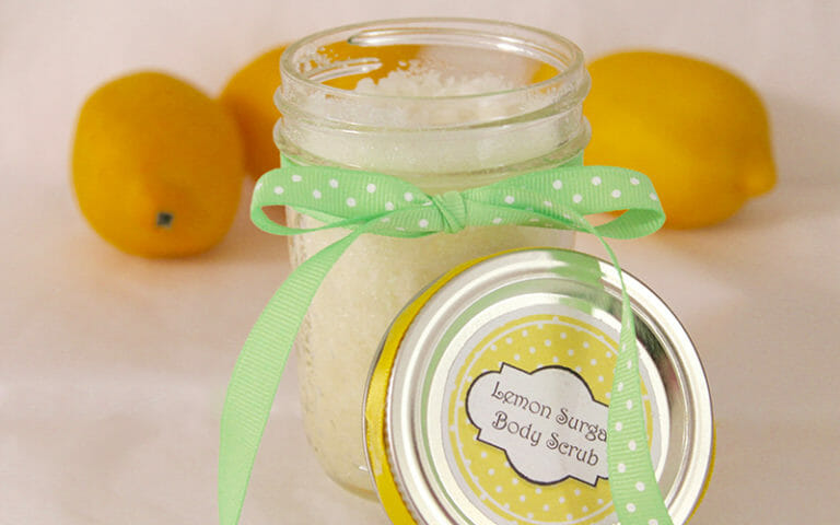 How to Make Your Own Lemon Sugar Body Scrub