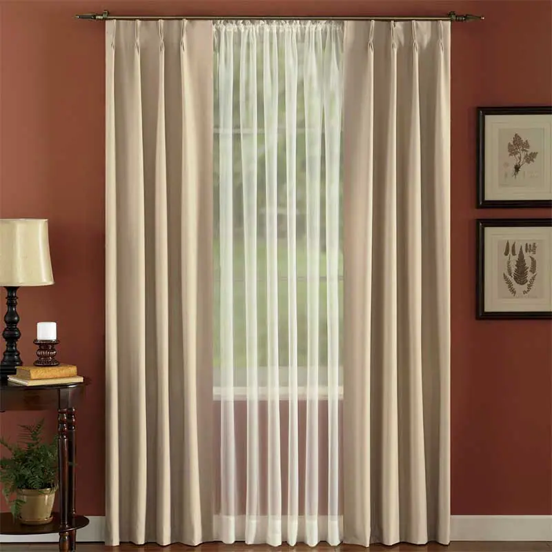 Sheer Panel Pair Layering sheer drapes with heavier fabrics is also a nice way to achieve a full look.