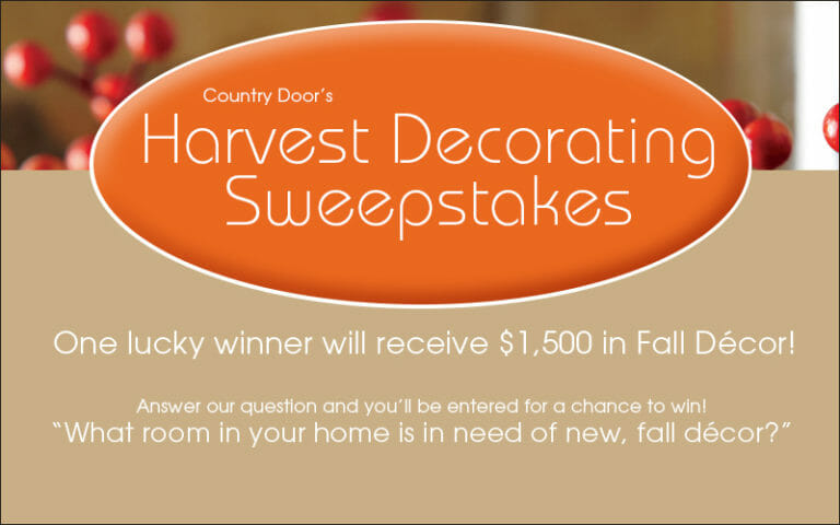 Harvest Decorating Sweepstakes