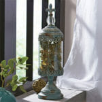 Rustic Aqua Cloche Rustic Aqua Cloche