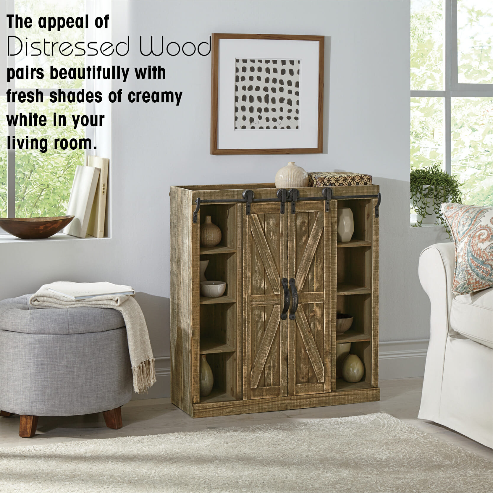 Tips and Ideas to Add a Rustic Touch to Your Living Room Rustic Living Room Cabinet