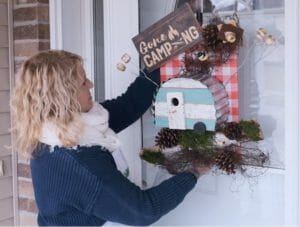 Gone Camping DIY Front Door Sign