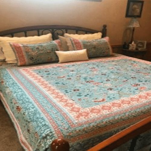 patterned quilt