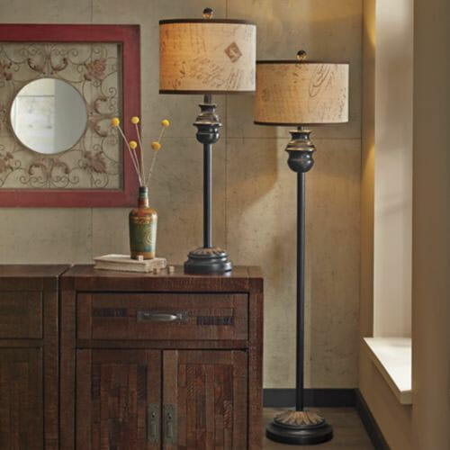 Entryway Table Lamp and Floor Lamp