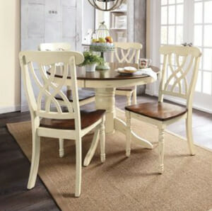 breakfast table and chairs