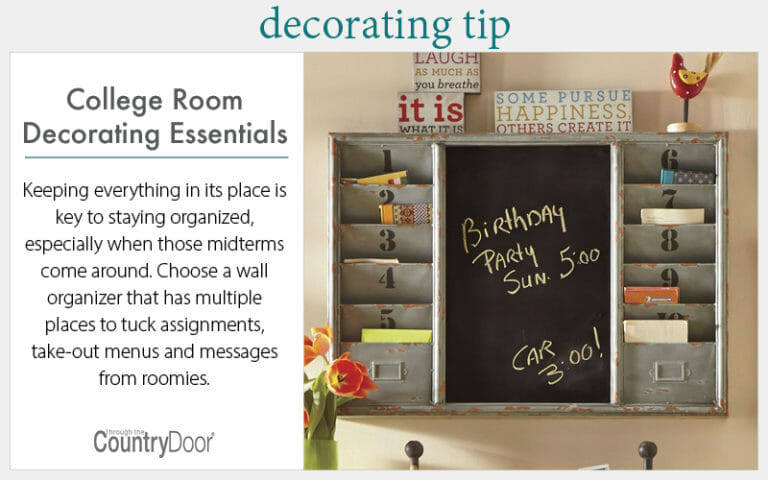 Home Decorating Tips: Back to Campus Décor