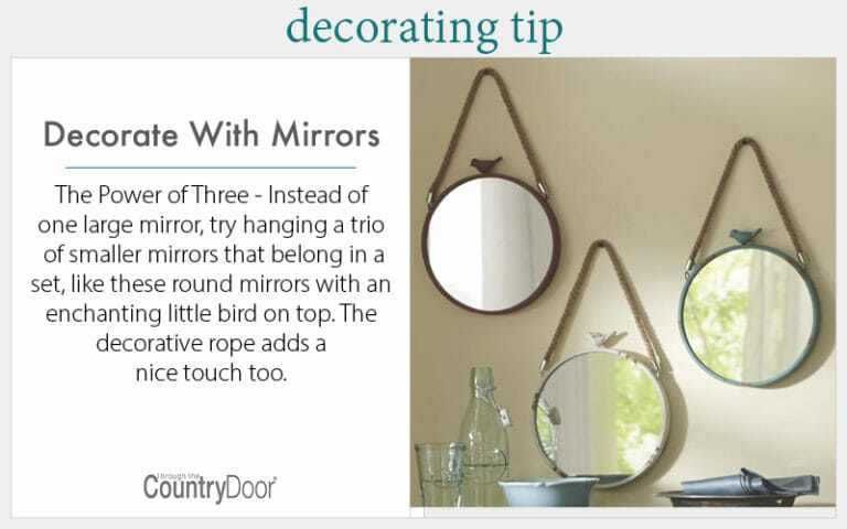 Home Decorating Tips: Decorate With Mirrors