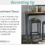 Home Decorating Tips: Small Apartment Decor
