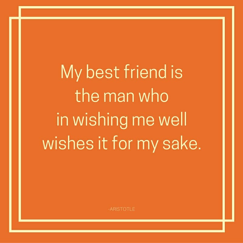 -Aristotle Friendship Quote