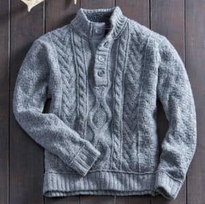 Chunky-button-collar-sweater