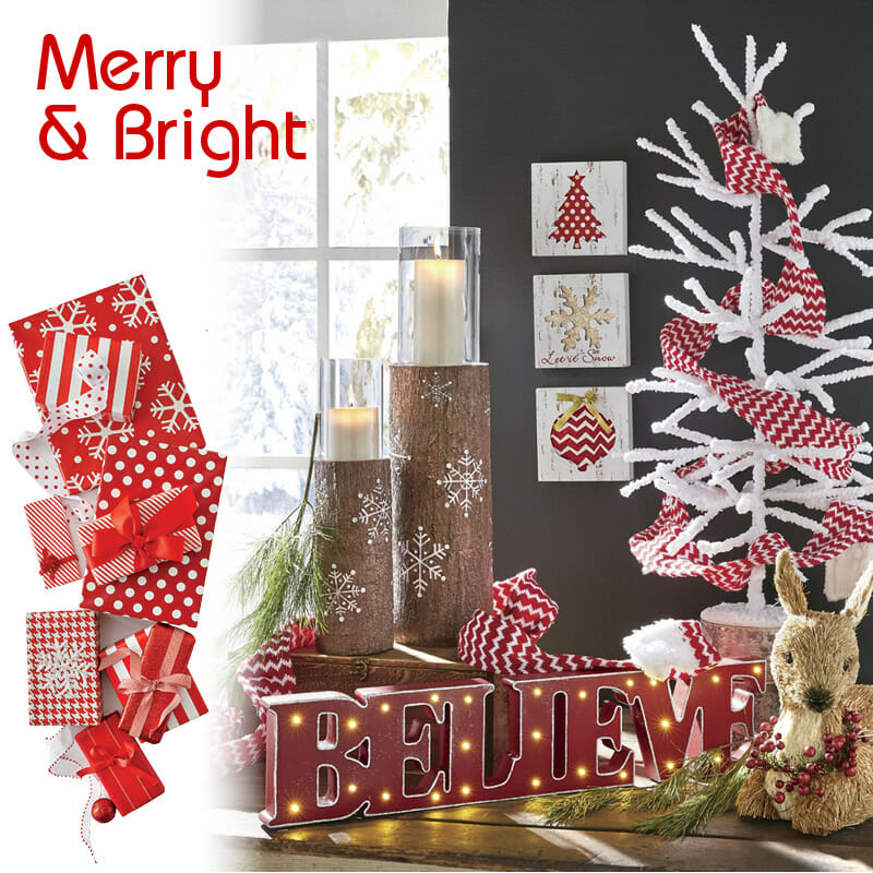 Merry & Bright Christmas Decorations