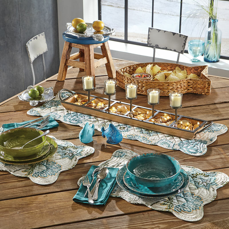 Add Aquamarine to Your Dining Table