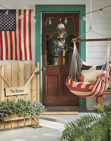 patriotic hammock front door