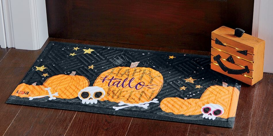 Jack o Lantern Face Halloween Doormat