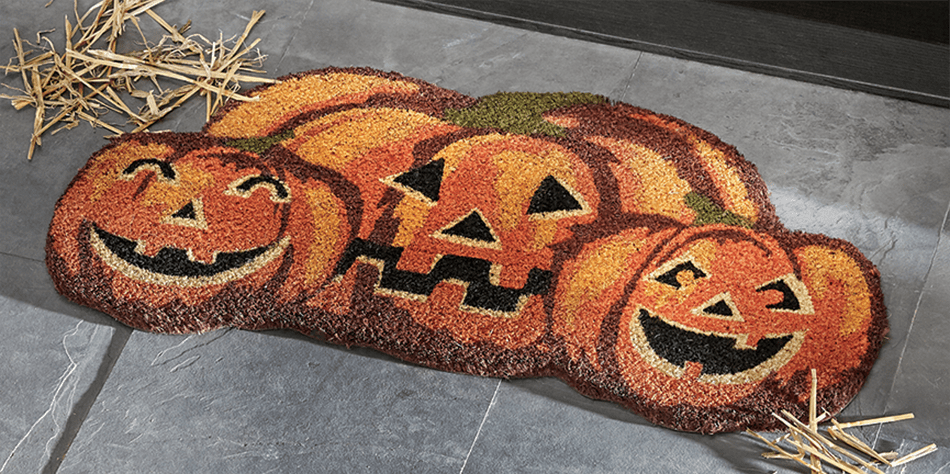 Jack o Lantern Face Halloween Doormat