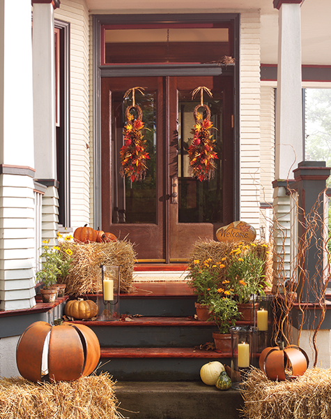 11 Thanksgiving Front Door Decorating Ideas [Lookbook] | Country Door Blog